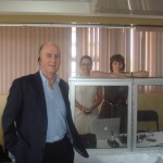 Neil with our excellent translators AnnaMarie and Theresa